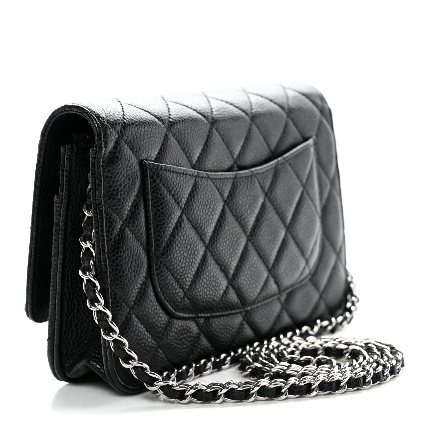 Chanel Caviar Quilted Wallet On Chain WOC Black 3 of 12