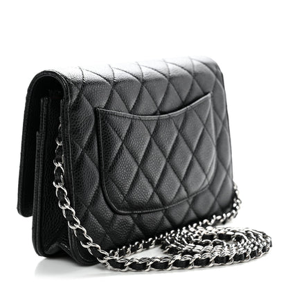Chanel Caviar Quilted Wallet On Chain WOC Black 3 of 12