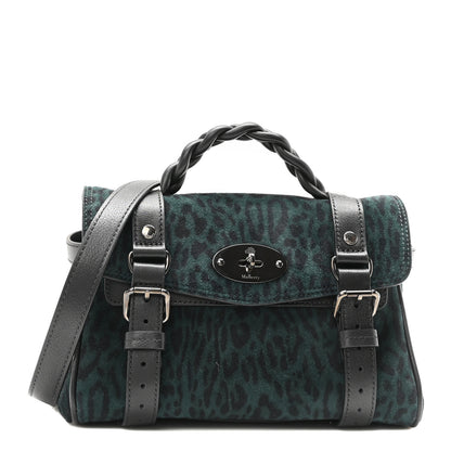 Mulberry Suede Leopard Print Mini Alexa Mulberry Green 1 of 9