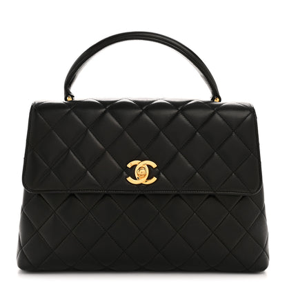 Chanel Lambskin Quilted Medium Kelly Flap Bag Black 1 of 14