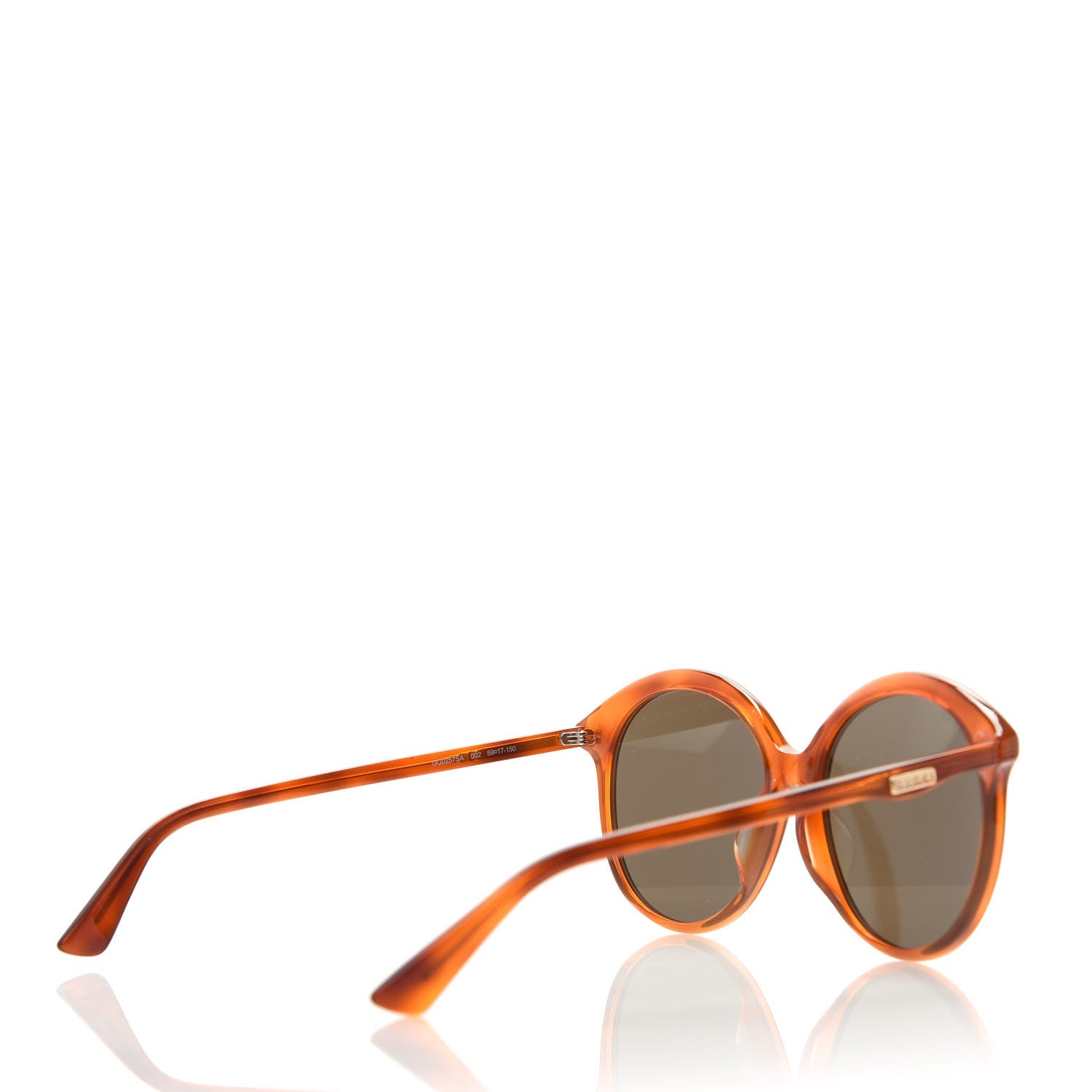 Gucci Acetate GG Sunglasses GG0257S Havana 4 of 8