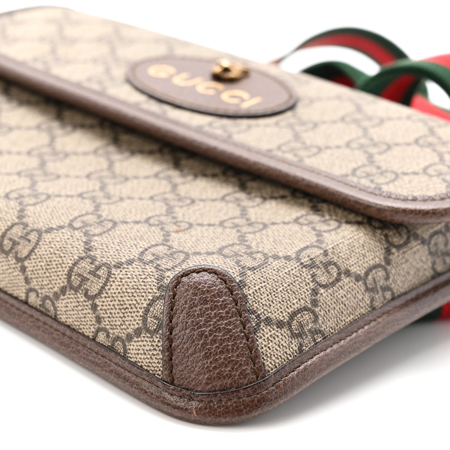 Gucci GG Supreme Monogram Neo Vintage Web Belt Bag Brown 10 of 10
