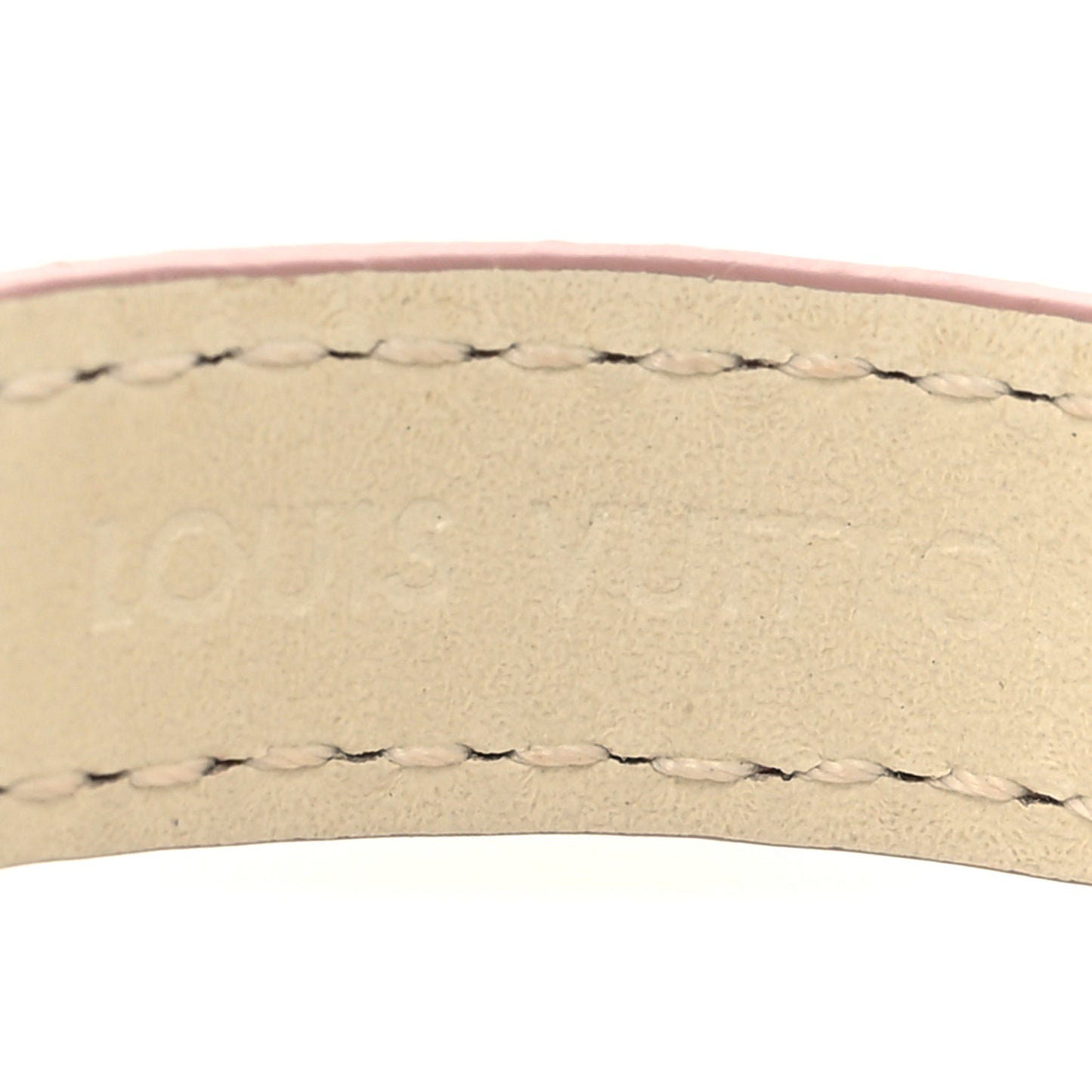 Calfskin Iconic Bracelet 17 Rose Poudre