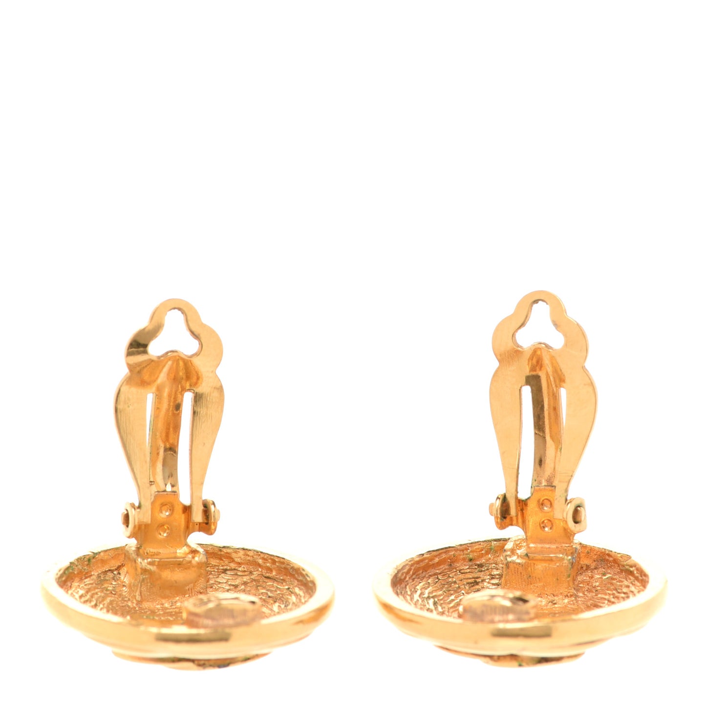 CC Clip On Earrings Gold