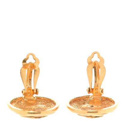 Chanel CC Clip On Earrings Gold 3 of 4