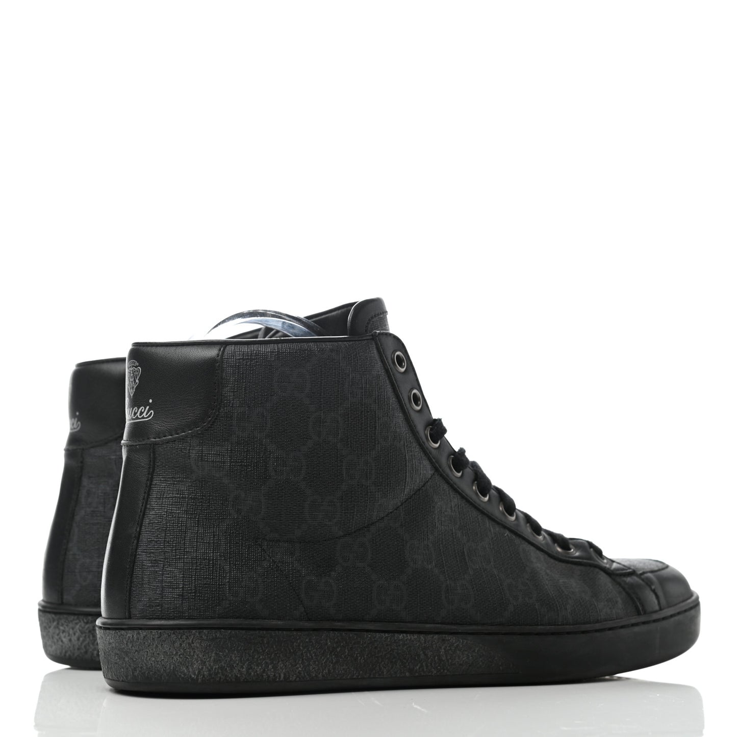GG Supreme Monogram Miro Soft Tessuto Sneakers 7.5 Black Grey