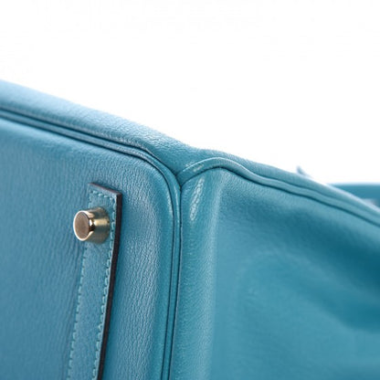 Hermes Chevre de Coromandel Birkin 30 Turquoise 9 of 11