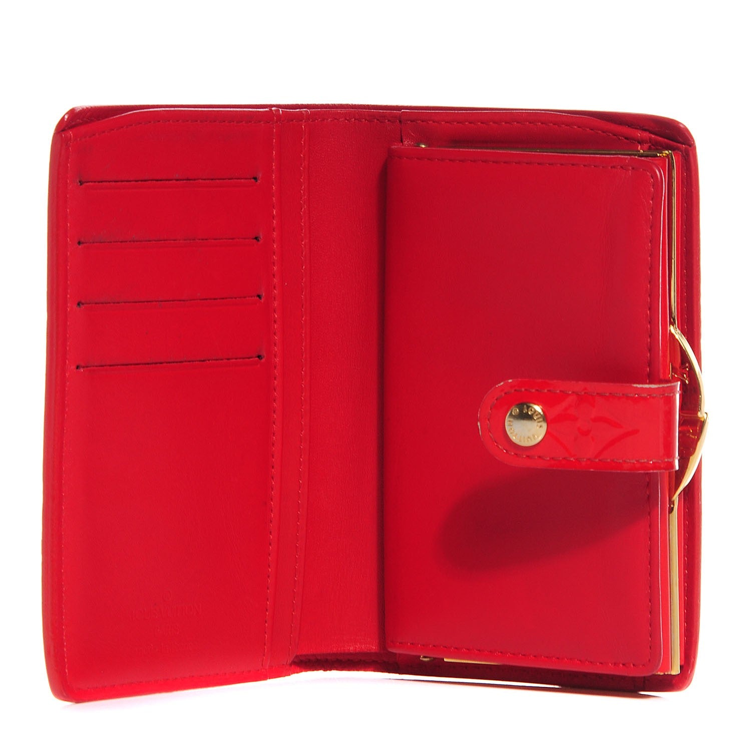 Louis Vuitton Vernis French Purse Wallet Pomme D'Amour 5 of 7