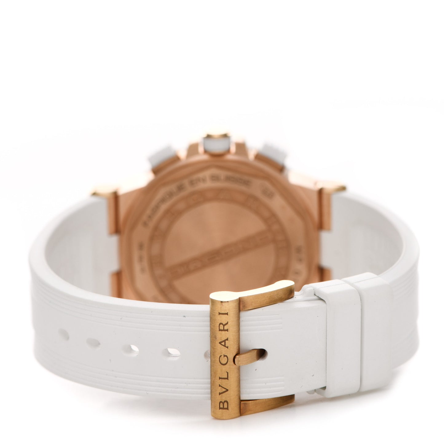 Ceramic 18K Rose Gold Diamond Mother of Pearl 37mm Diagono Chronograph Automatic Watch