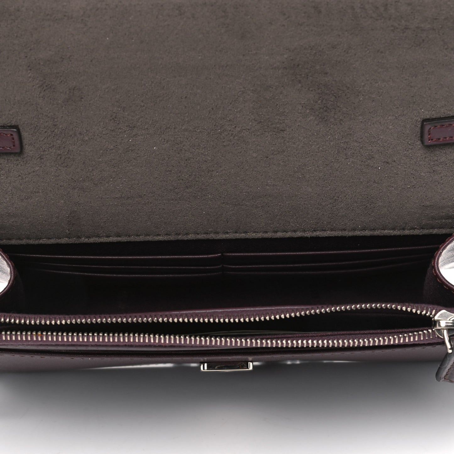 Vitello Liberty Studded Tube Wallet On Chain Bordeaux