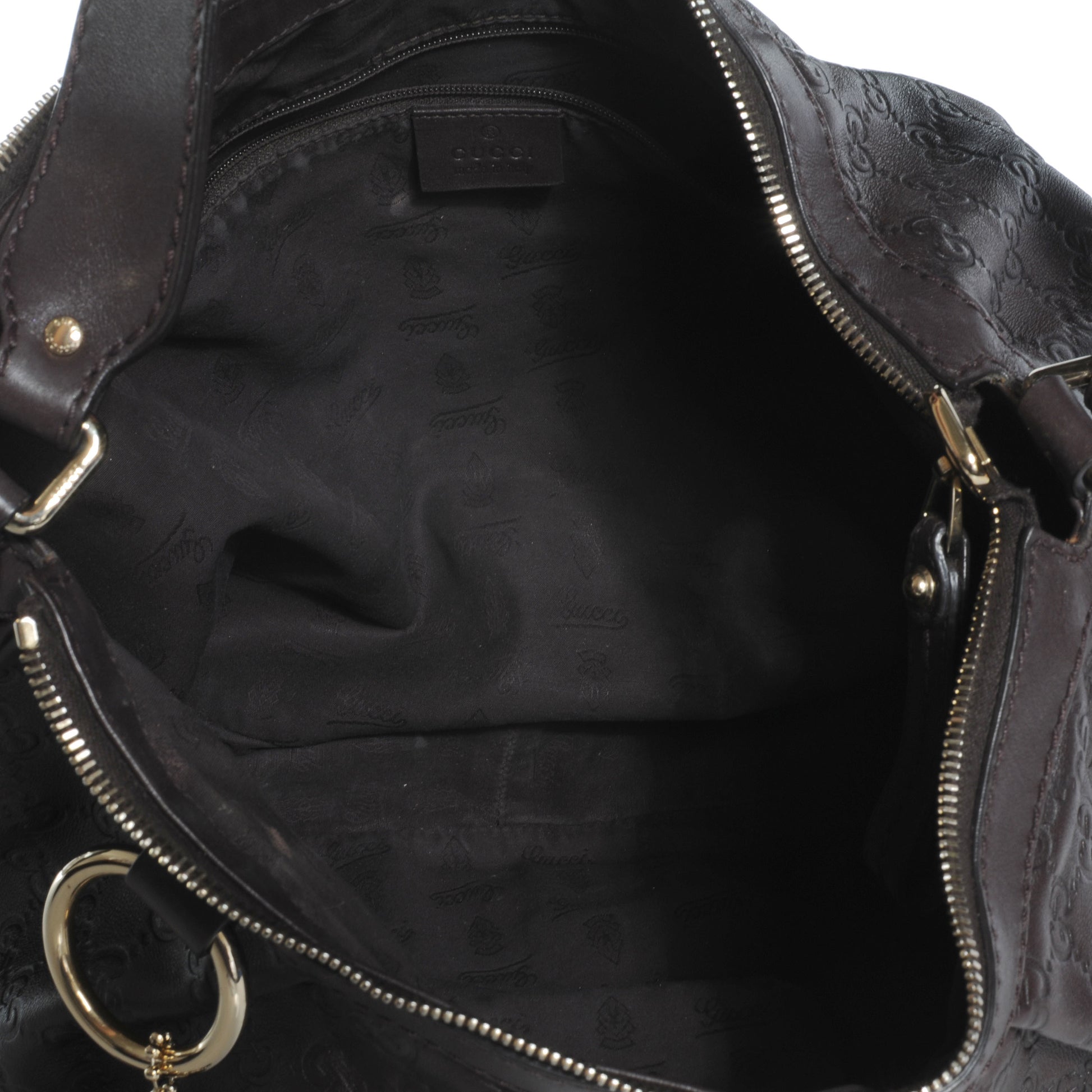 Gucci Guccissima Medium Sukey Hobo Dark Brown 5 of 7