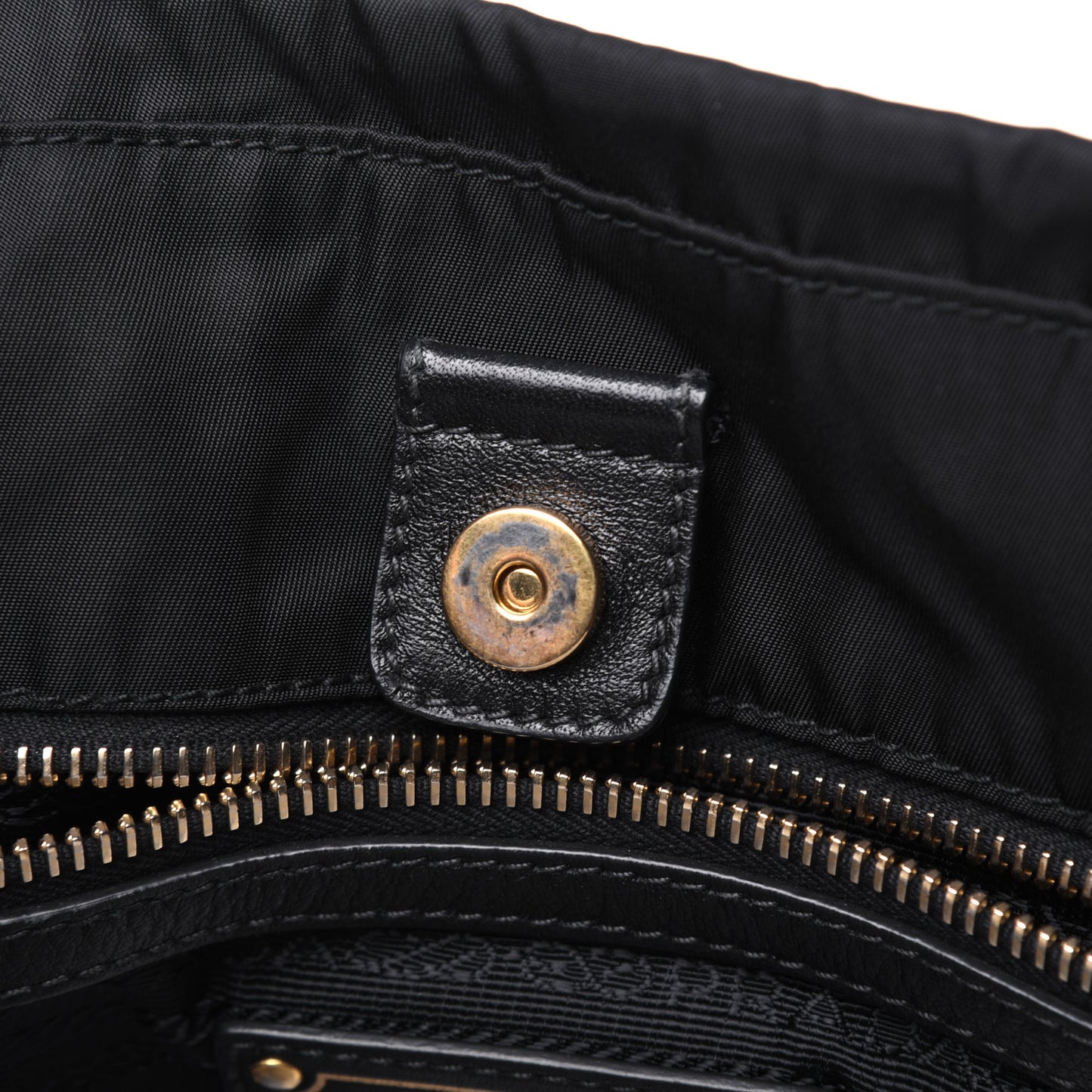 Tessuto Nylon Soft Calf Tote Black
