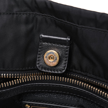 Prada Tessuto Nylon Soft Calf Tote Black 27 of 53