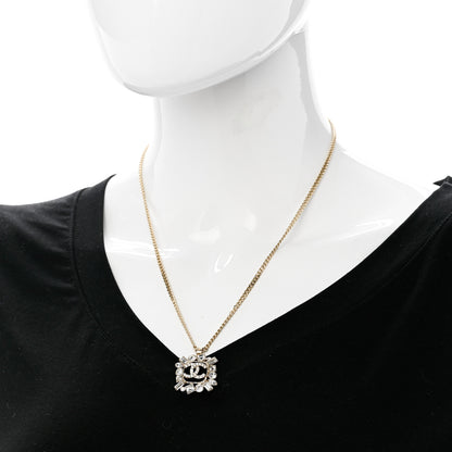 Chanel Crystal Baguette CC Necklace Gold 2 of 6