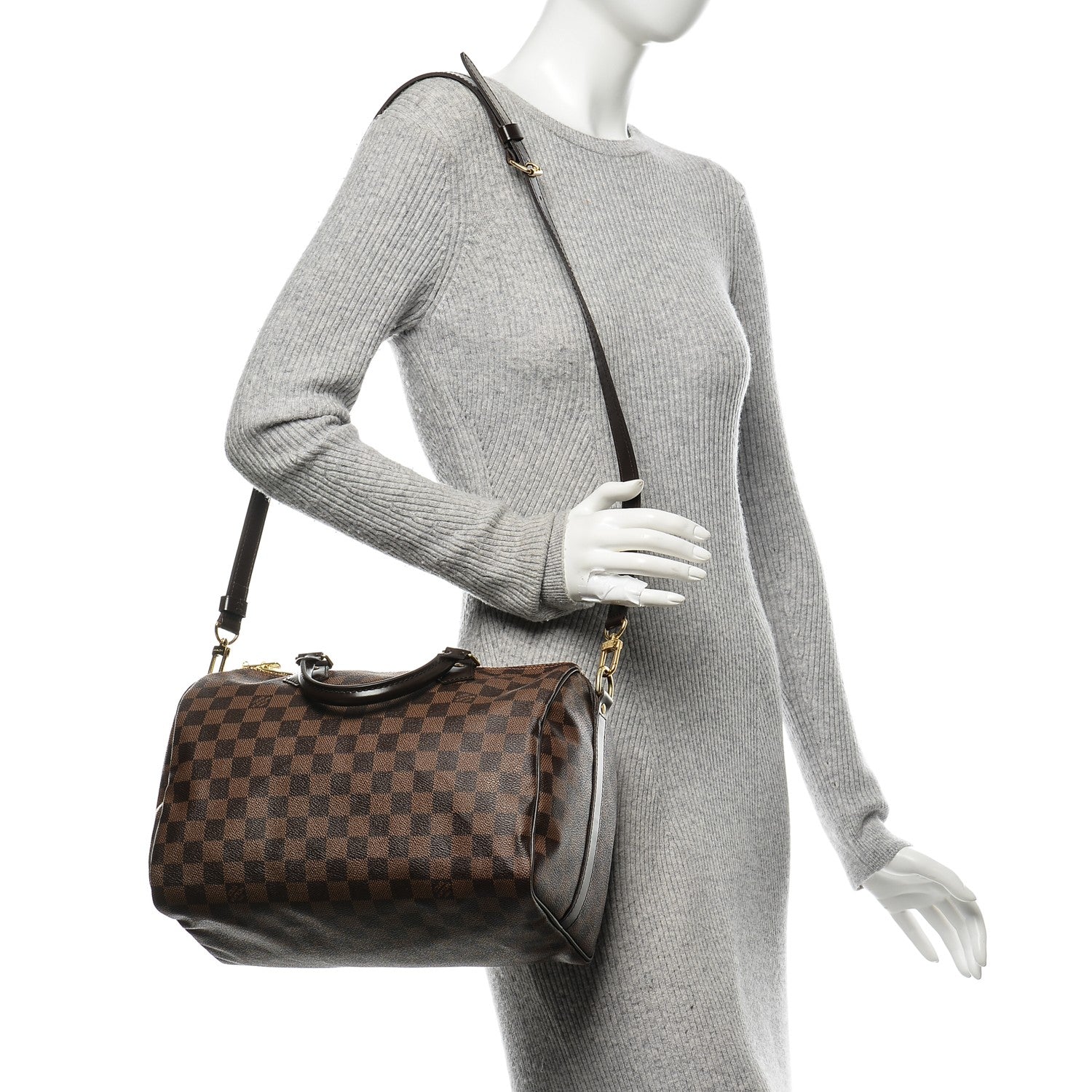Louis Vuitton Damier Ebene Speedy Bandouliere 30 2 of 6