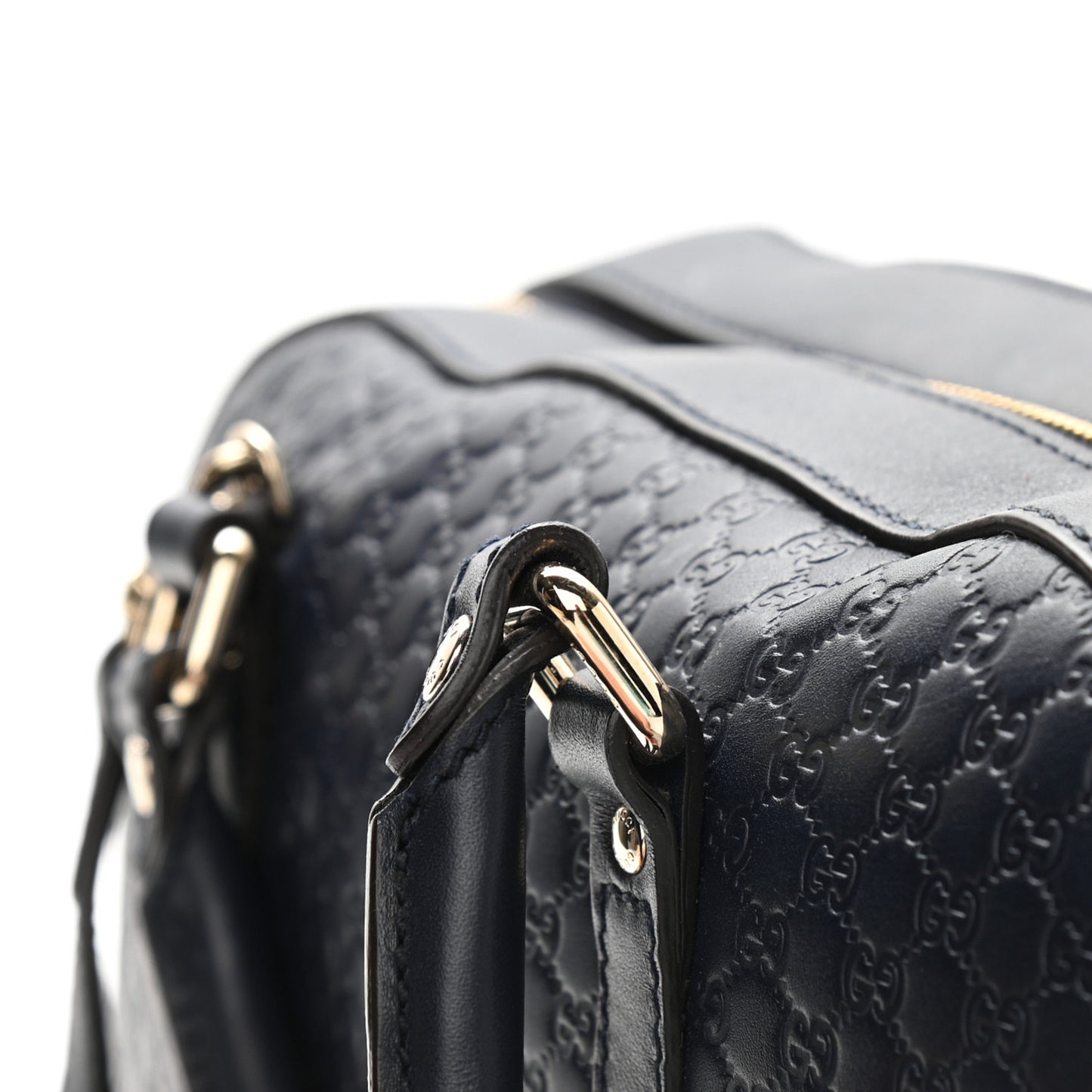 Microguccissima Medium Crossbody Bag Blue