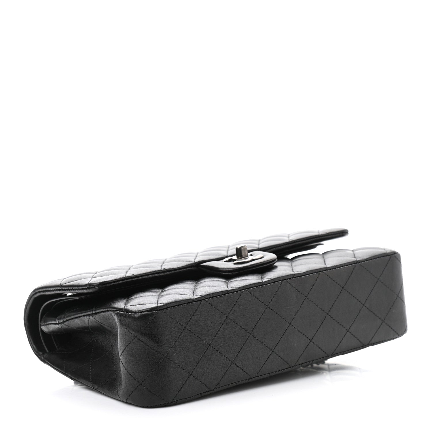 Chanel Lambskin Quilted Medium Double Flap Black 4 of 10