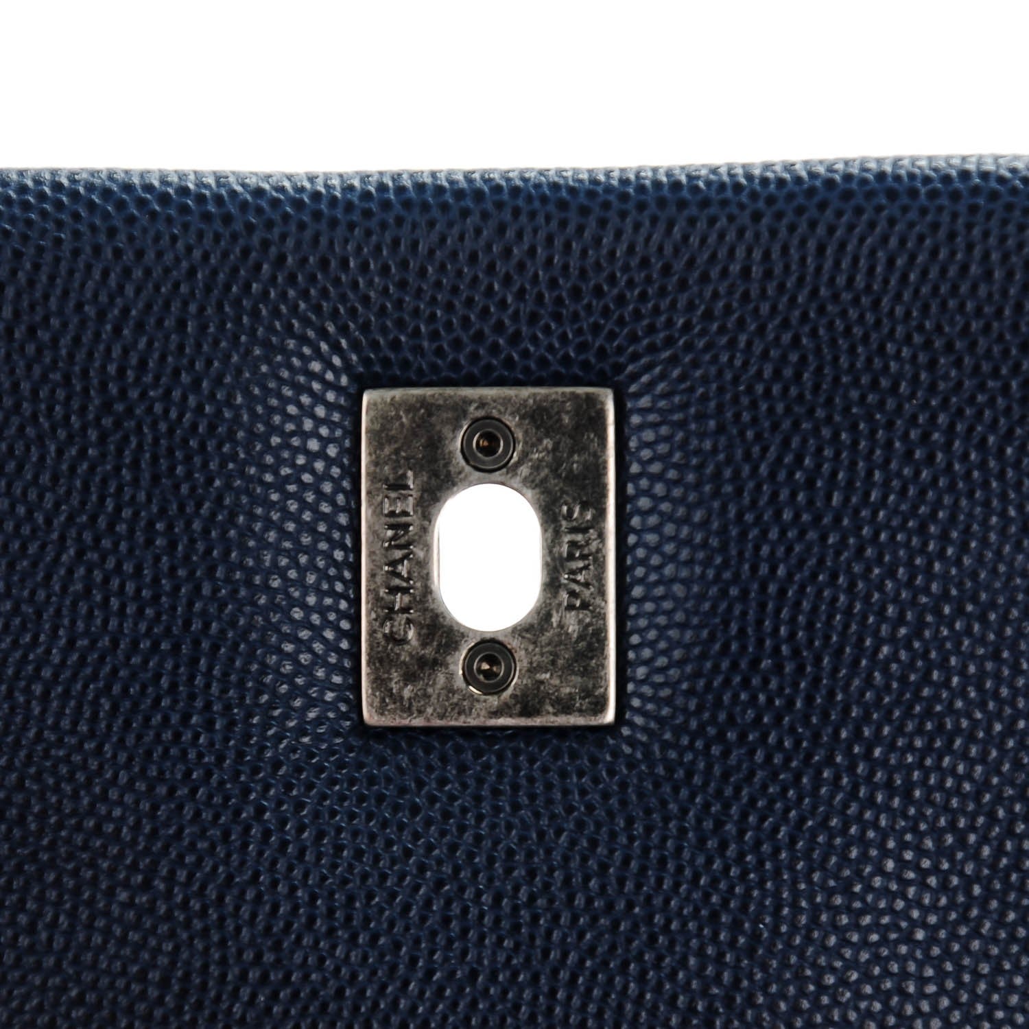Chanel Caviar Quilted Medium Coco Handle Flap Navy 5 of 8