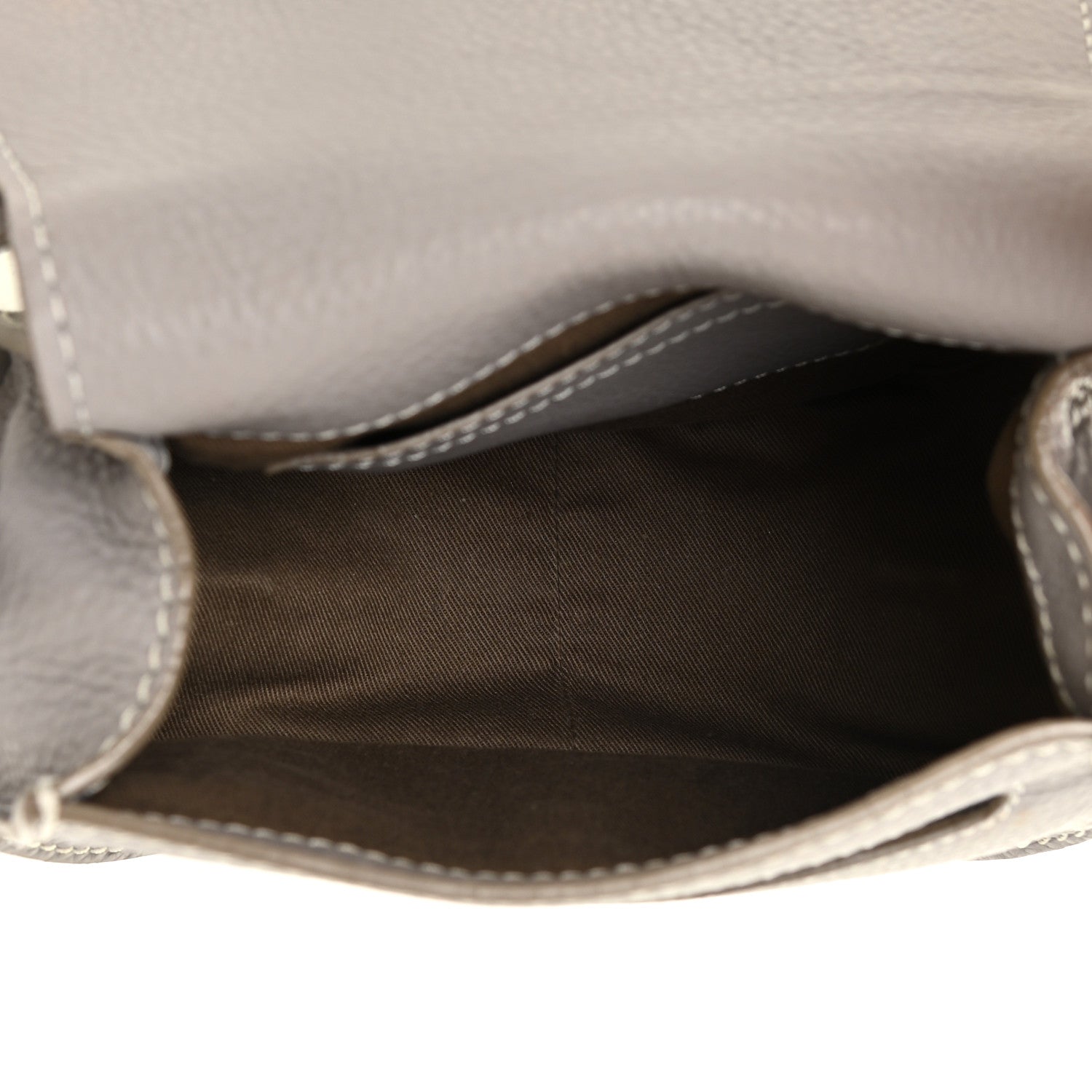 Chloe Calfskin Mini Marcie Round Crossbody Bag Cashmere Grey 4 of 17