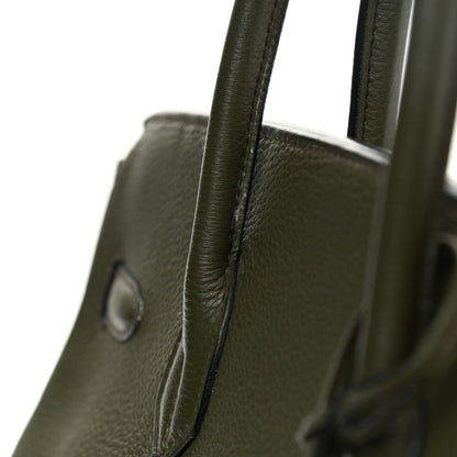 Hermes Taurillon Clemence Birkin 35 Vert Veronese 15 of 17