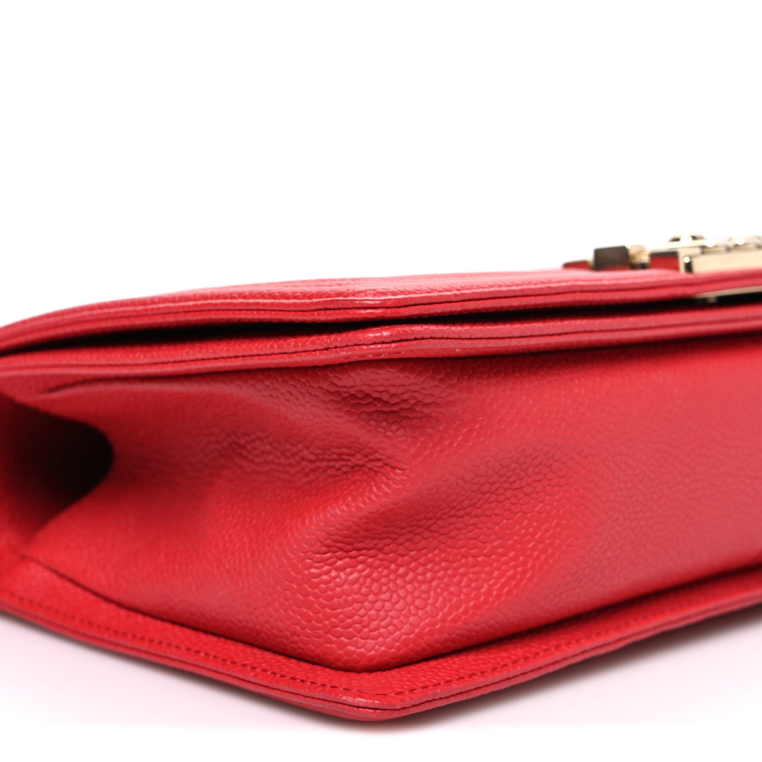 Chanel Caviar Quilted Medium Boy Flap Red 9 of 11