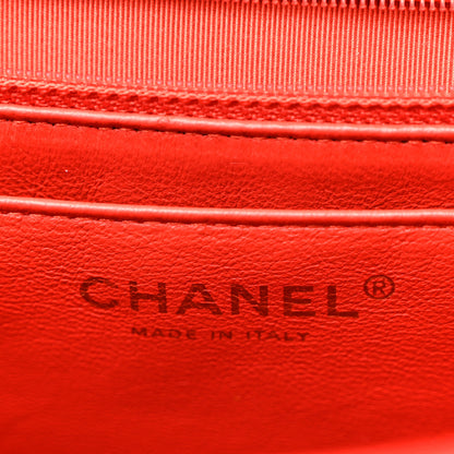 Chanel Lambskin Quilted Maxi Single Flap Red 6 of 15