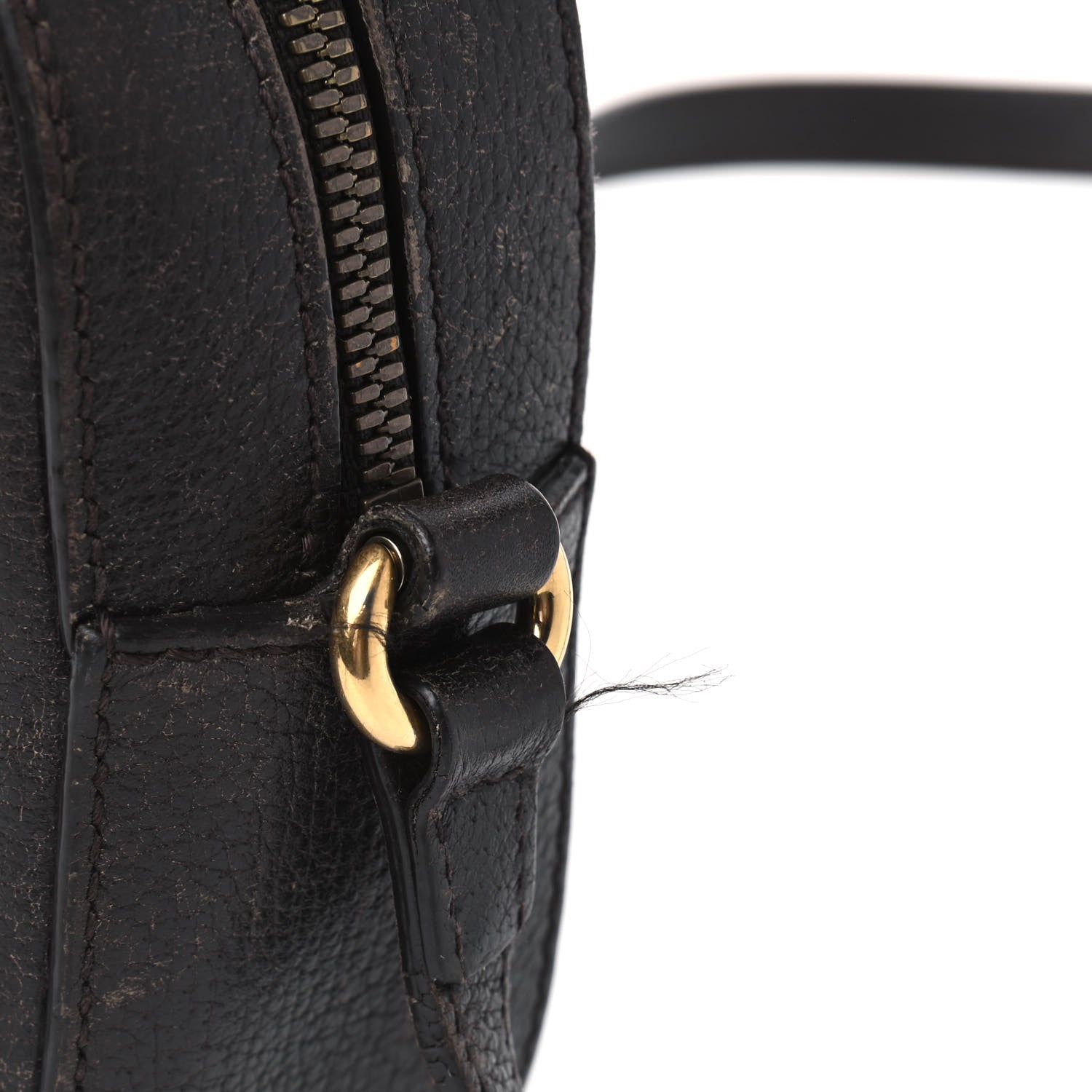 Gucci Calfskin Web Small Webby Bee Shoulder Bag Black 10 of 12