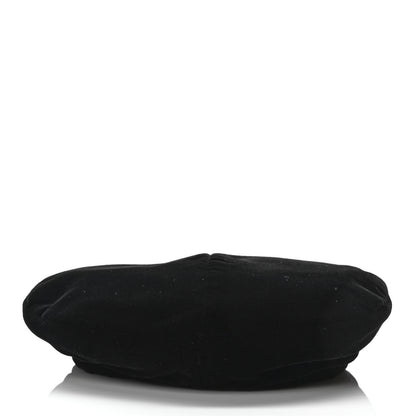 Chanel Velvet Beret Hat M Black 4 of 7
