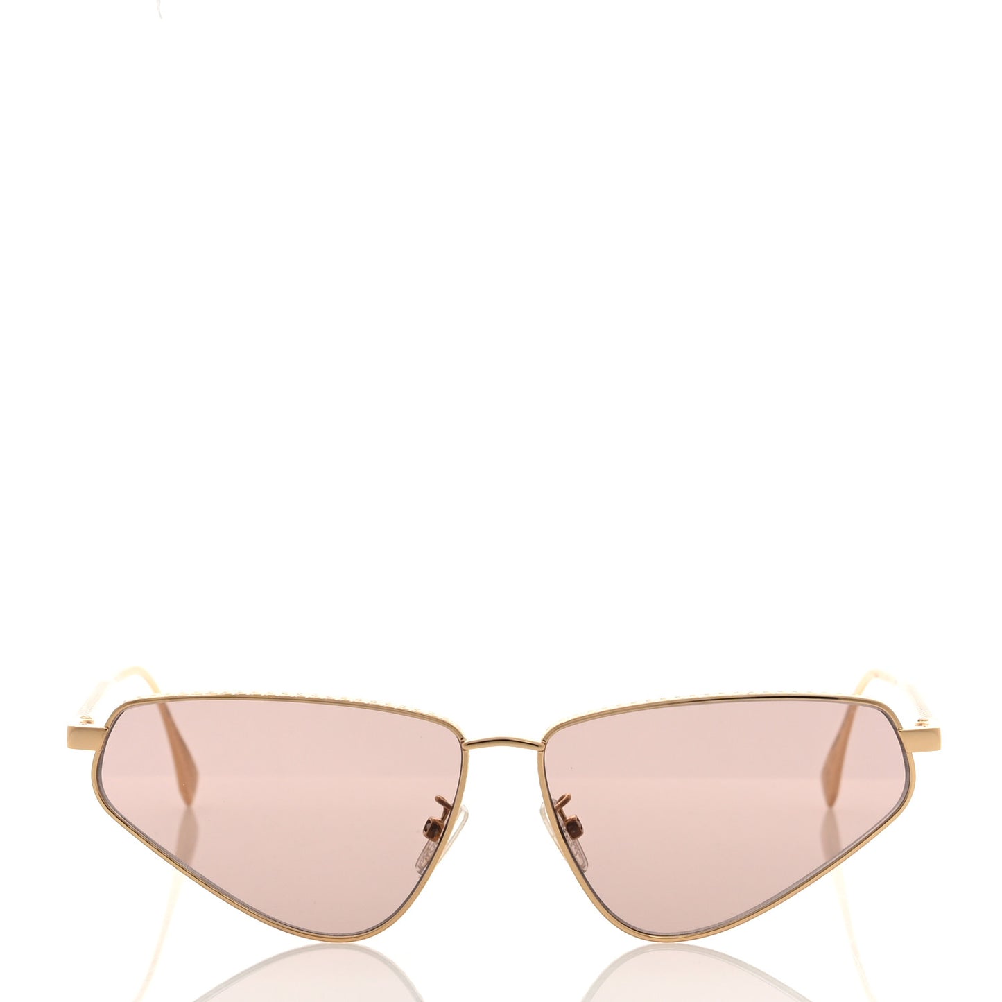 Metal Cat Eye Sunglasses FE40068U Gold