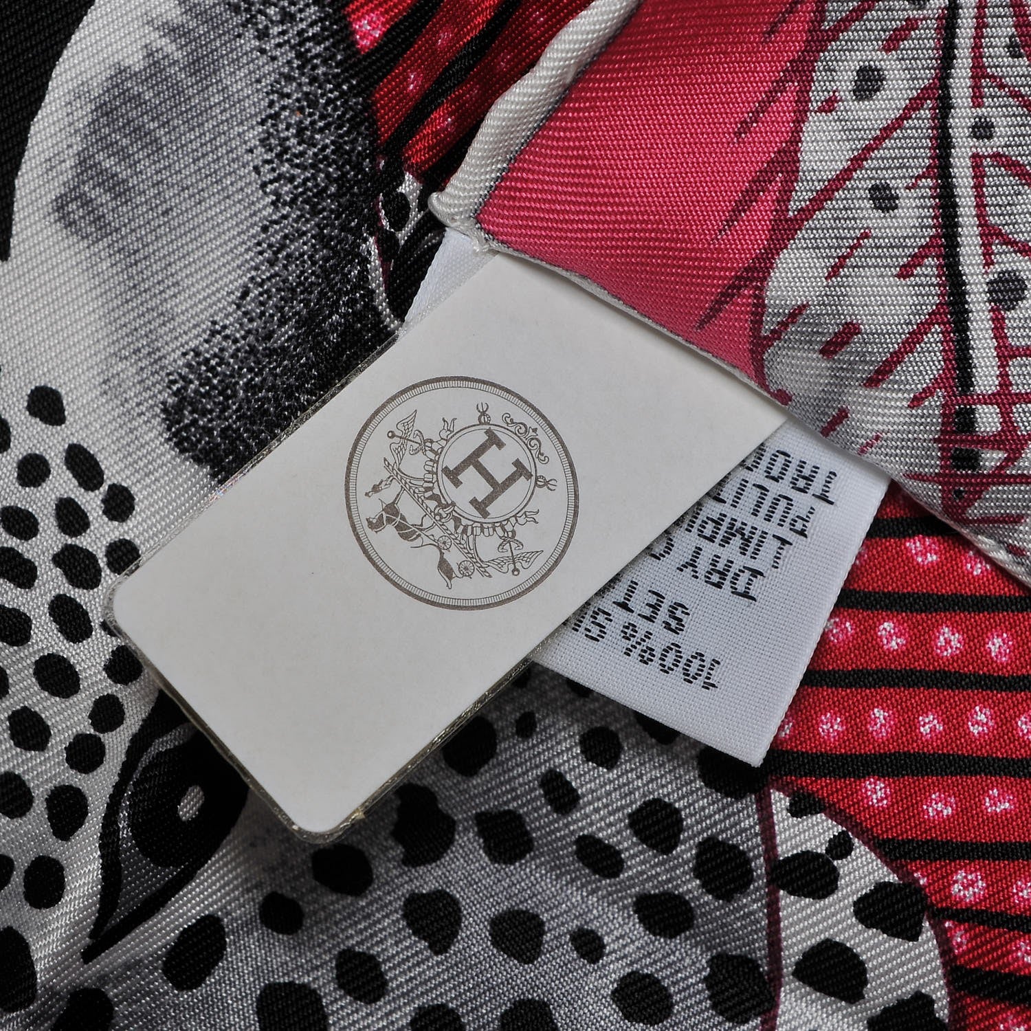 Hermes Silk Baobab Cat Pocket Square Scarf Rose Vif Prune Gris 8 of 8