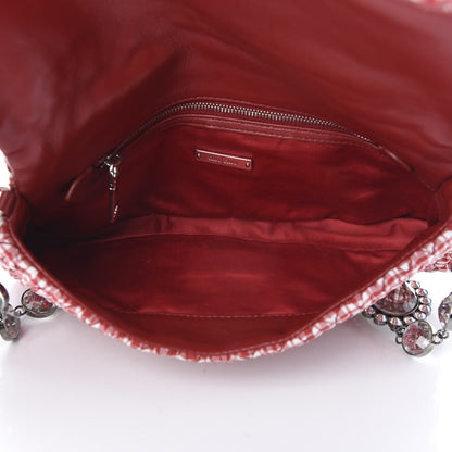 Miu Miu Vichy Crystal Flap Shoulder Bag Rosso 5 of 11