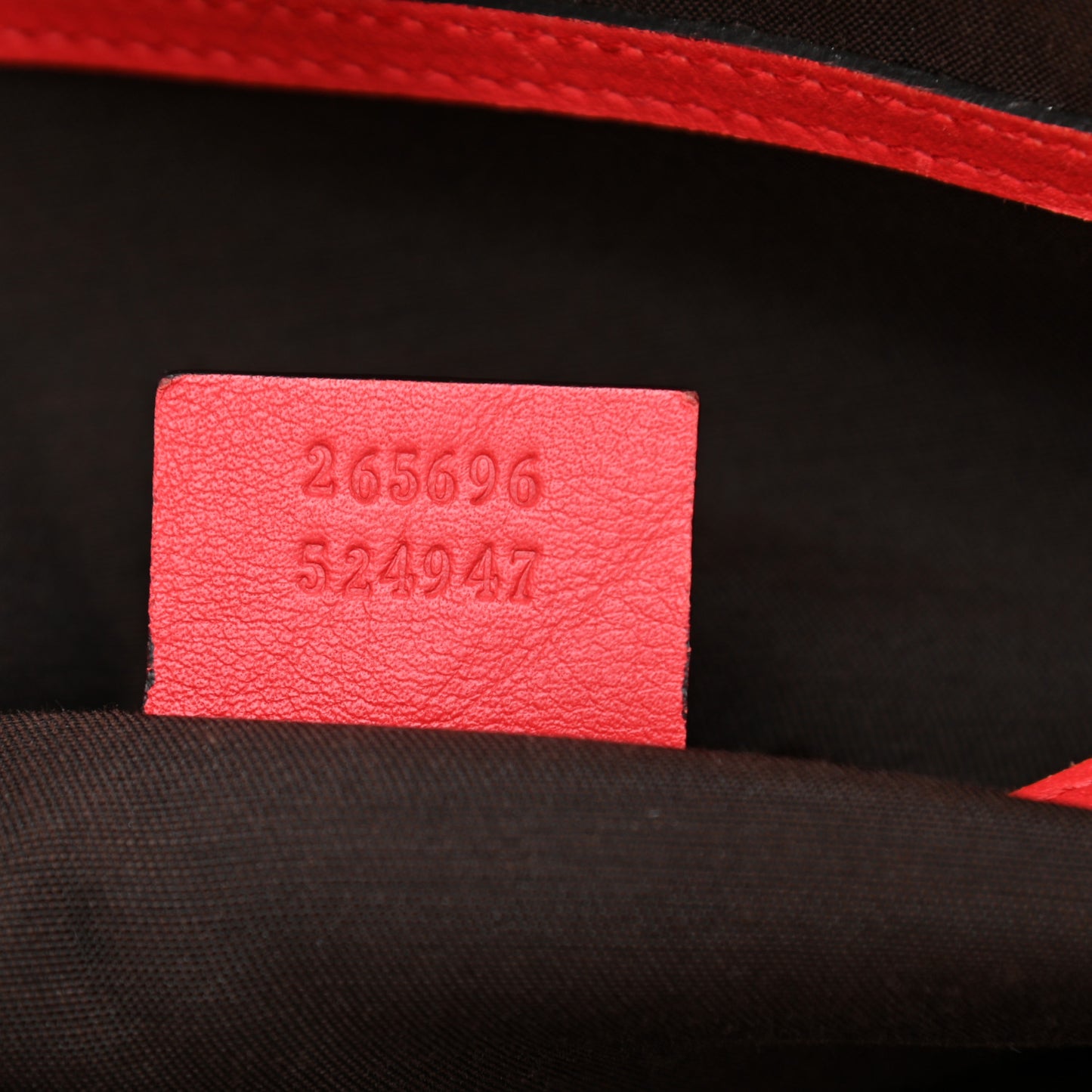 Guccissima Vitello Tender Large Joy Tote Sporting Red