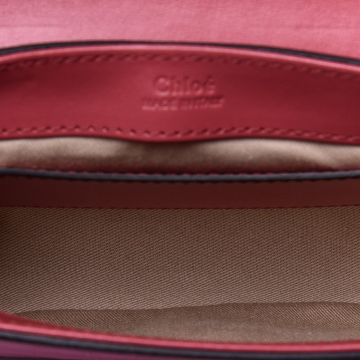 Calfskin Crocodile Embossed Mini C Double Carry Graphic Pink