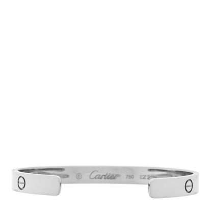 Cartier 18K White Gold LOVE Cuff Bracelet 16 3 of 4