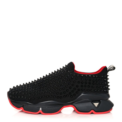 Christian Louboutin Neoprene Spike Sock Donna Flat Sneakers 42.5 Black 1 of 8