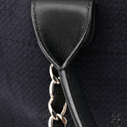 Chanel Mixed Fibers Medium Deauville Tote Black 13 of 14