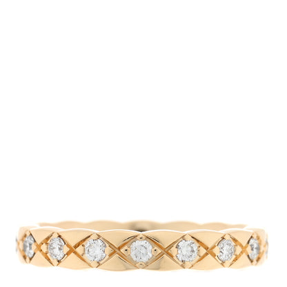 Chanel 18K Yellow Gold Diamond Mini Coco Crush Ring 50 5.25 3 of 4