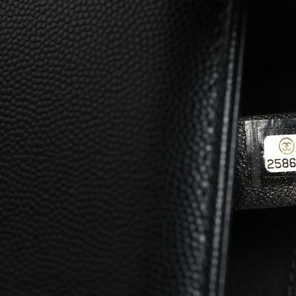 Chanel Caviar Quilted Medium Boy Flap Black 7 of 10