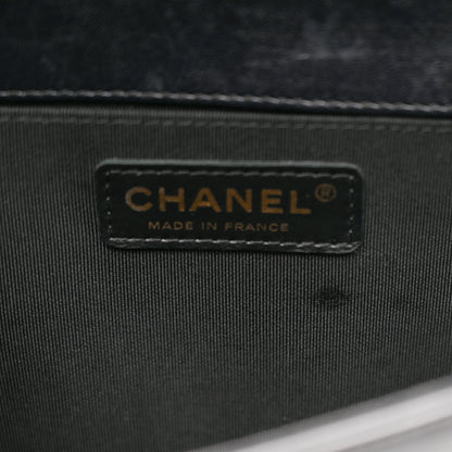 Chanel Lambskin Quilted Medium Boy Flap Black 12 of 13