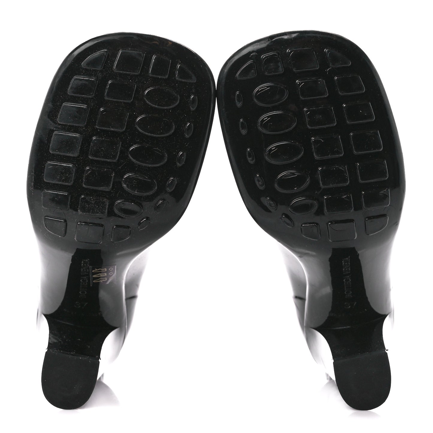 Rubber Shine Ankle Boots 37 Black