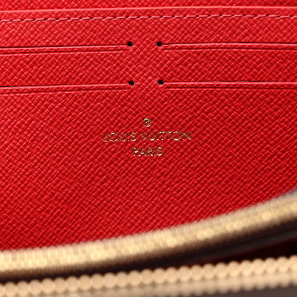 Louis Vuitton Damier Ebene Clemence Wallet Cherry 6 of 7