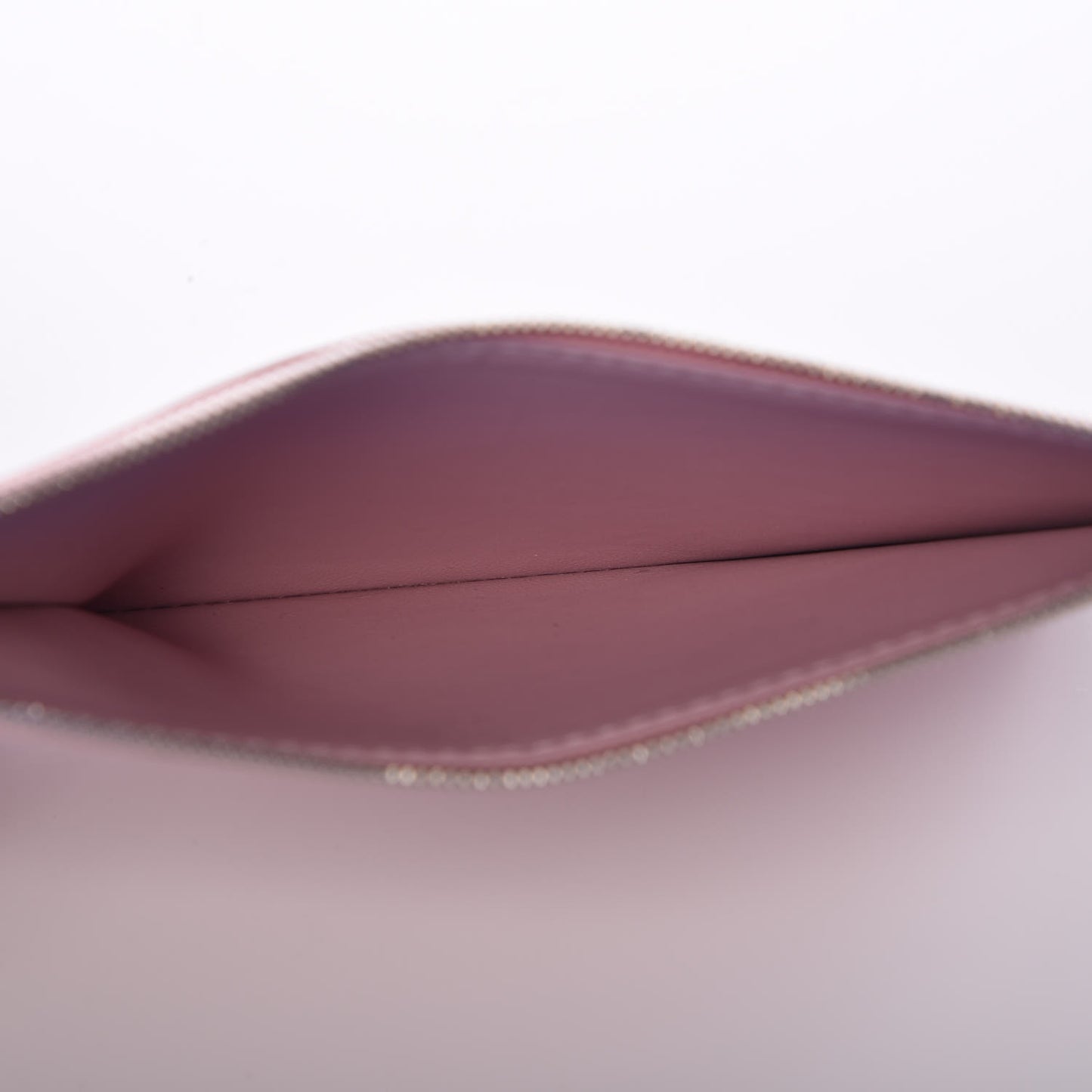 Epi Felicie Chain Wallet Zippered Insert Rose Ballerine