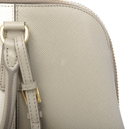 Prada Saffiano Lux Bi-Color Promenade Tote Talco Pomice 13 of 18