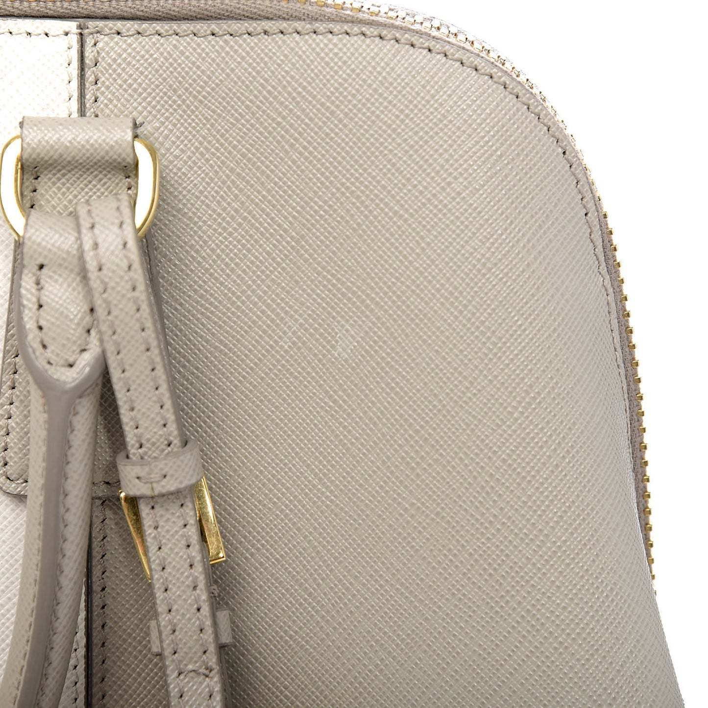 Saffiano Lux Bi-Color Promenade Tote Talco Pomice
