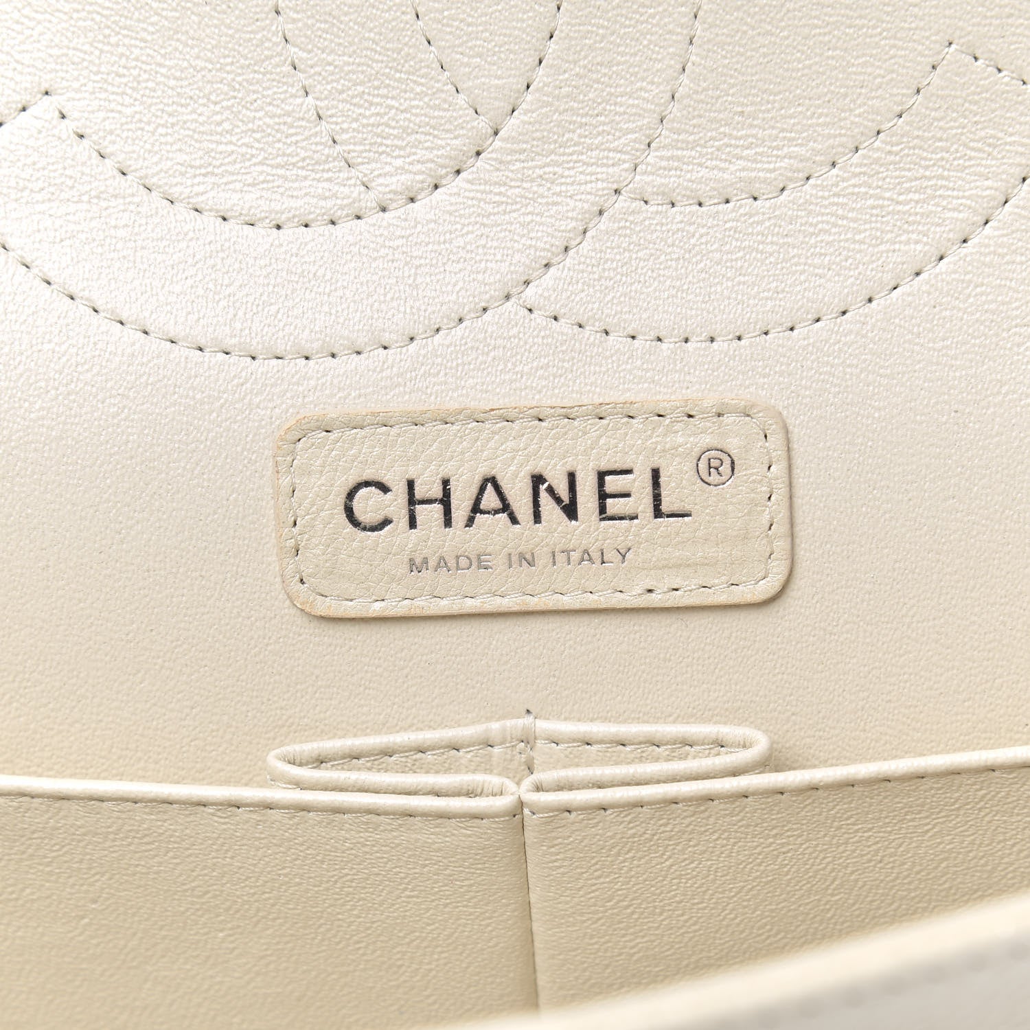 Chanel Pearly Caviar Quilted Jumbo Double Flap Dark White 6 of 13