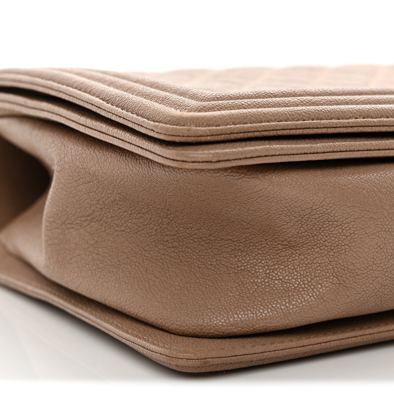 Chanel Caviar Quilted New Medium Boy Flap Dark Beige 9 of 12