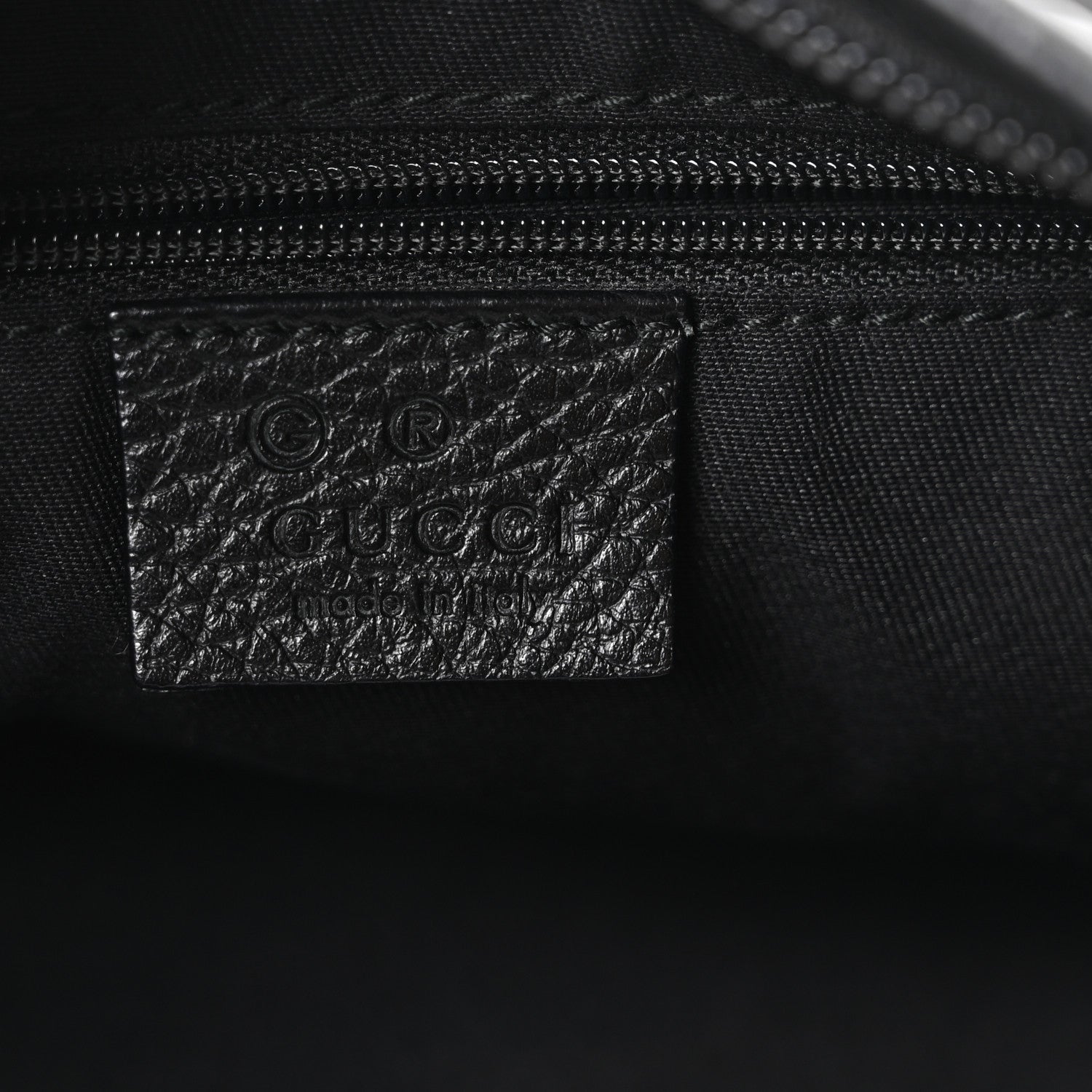Gucci Nylon Monogram Abbey Messenger Bag Black 6 of 10