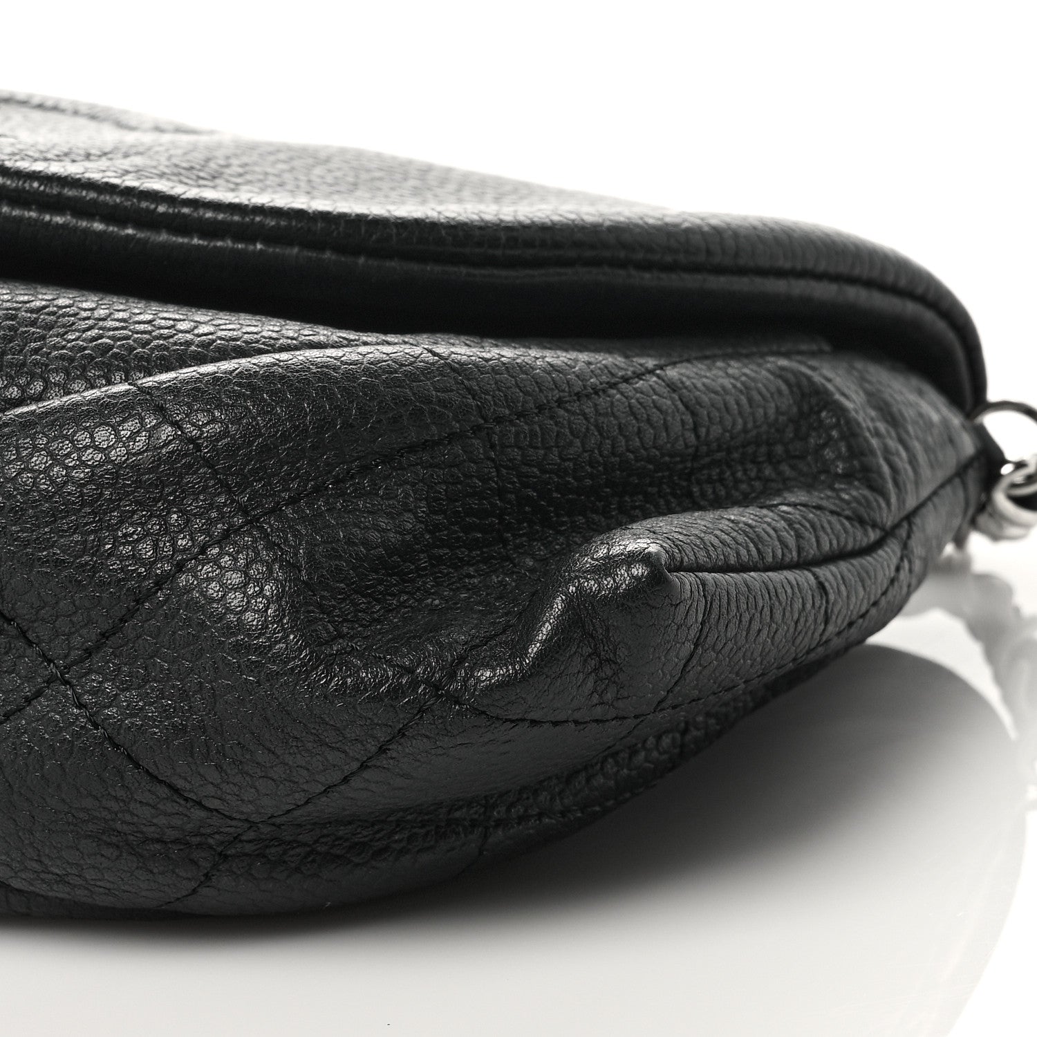 Chanel Caviar Half Moon Wallet On Chain WOC Black 11 of 11