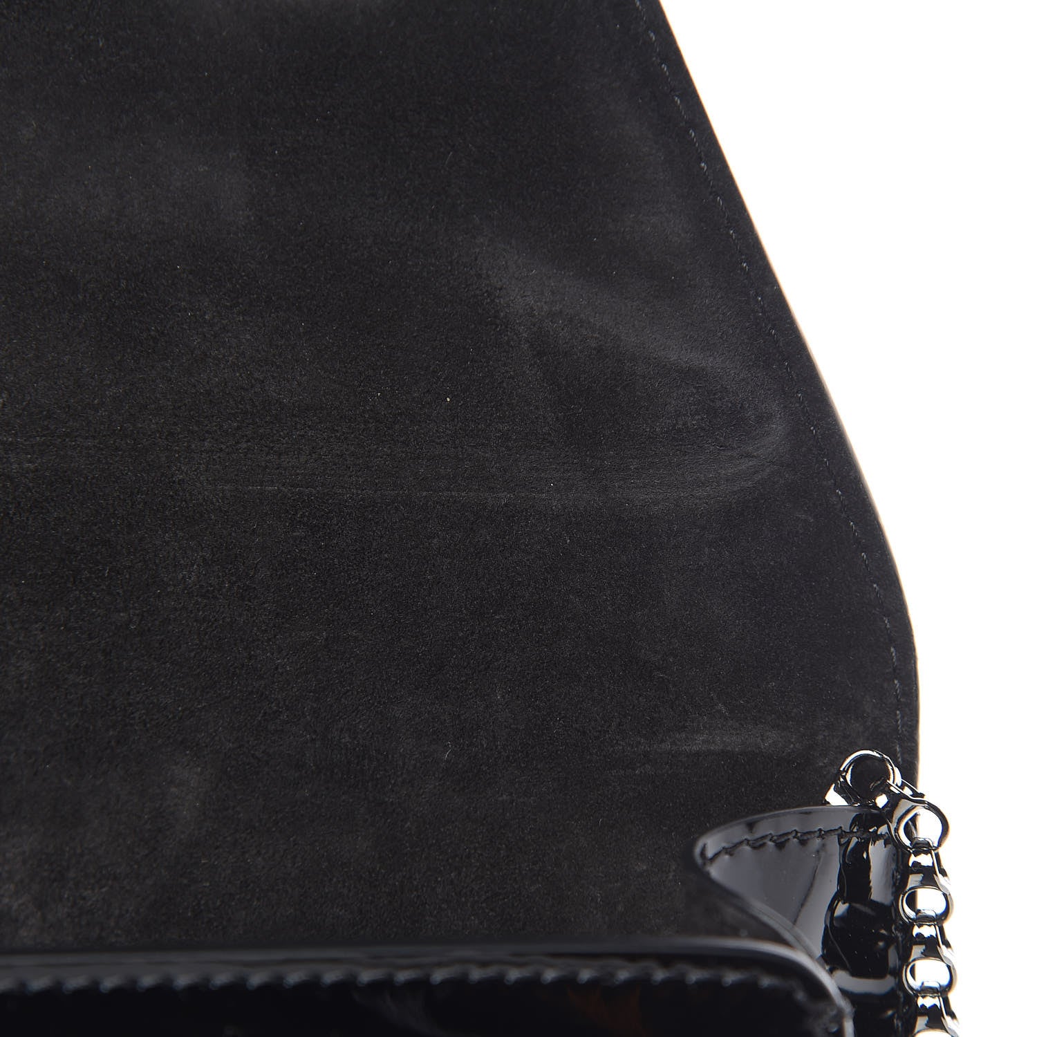 Christian Louboutin Patent Vero Dodat Clutch Black 9 of 10