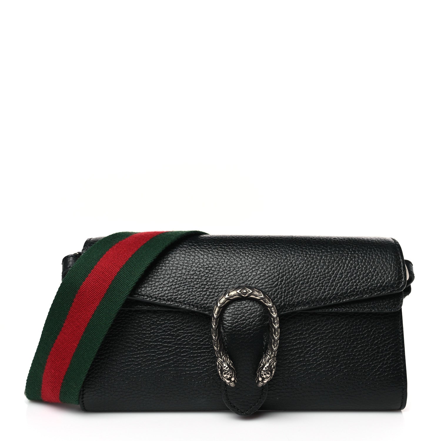 Gucci Dollar Calfskin Web Small Dionysus Crossbody Bag Black 1 of 9